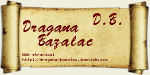 Dragana Bažalac vizit kartica